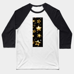 Design with Golden Stars Baseball T-Shirt